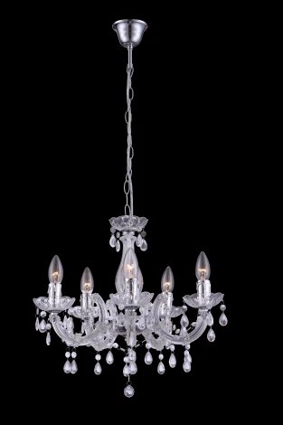 Подвесная люстра Globo Cuimbra II 63116-5 (220V, на цепи, подсвечник, свеча)