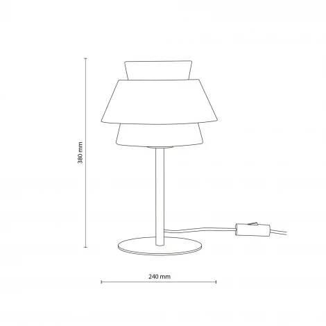 Настольная лампа бежевый TK Lighting Kalum 16222