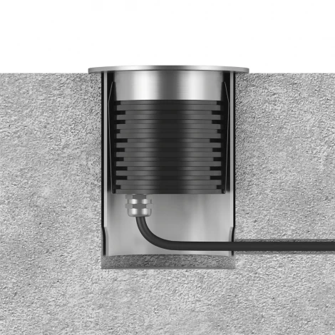 Встраиваемый светильник светодиодный уличный DL-AL-0473-7-SL-NW IP67 (220V, круглые)