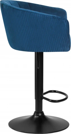 Стул барный DOBRIN DARCY BLACK (синий велюр (1922-20))