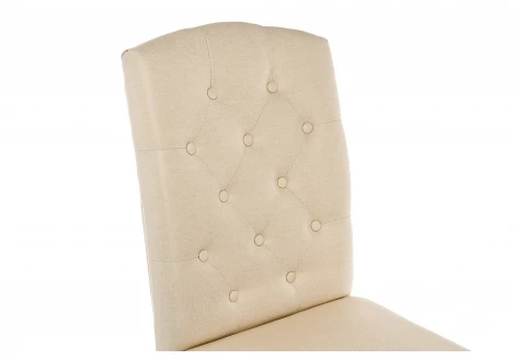 Обеденный стул Woodville Menson white / fabric сream 11024