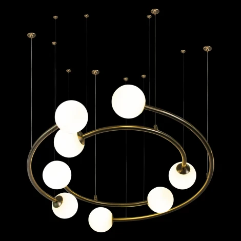 Подвесной светильник Infinite 10155/800 Gold (220V, на тросе, шарики, солнечная система)