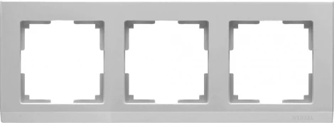 Рамка на 3 поста (серебряный) W0031806 (a050922)