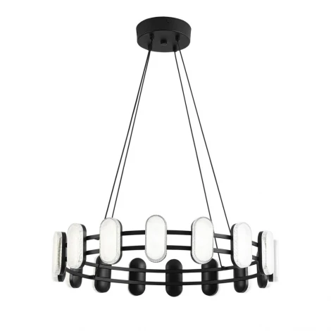 Люстра подвесная Lumion Ovela 8342/35L черный/белый металл/акрил LED 35W 4000K 220V