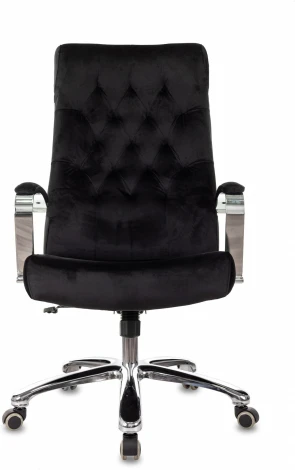 Кресло руководителя Бюрократ T-9928SL Fabric черный Italia Black крестов. металл хром