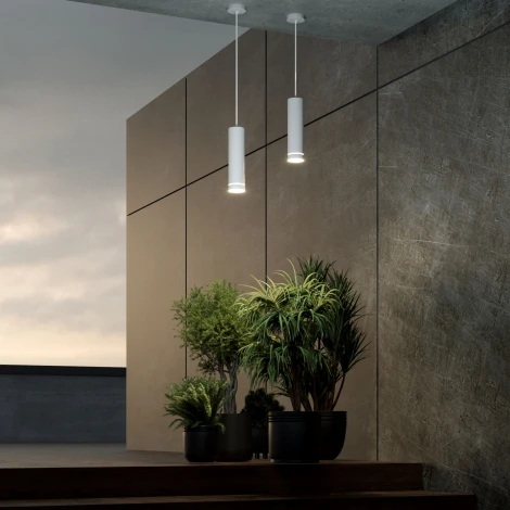 Уличный подвесной светильник DLR023 IP54 белый 35084/H Elektrostandard (LED, 220V, на проводе)