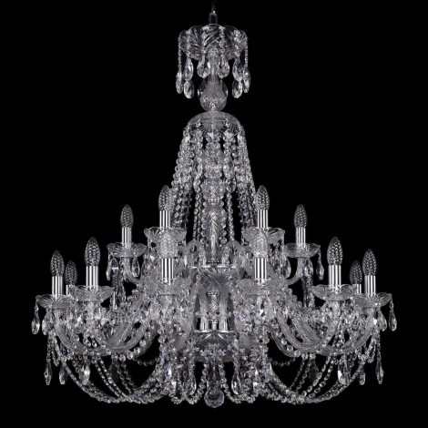 Подвесная люстра Bohemia 1406 1406/12+6/300/XL-95/2d/Ni