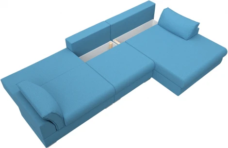 Диван угловой Пекин Long угол правый Лига Диванов (Рогожка) арт.123510