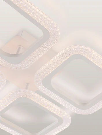 Потолочная люстра светодиодная с пультом ДУ 64W, белый, LED Natali Kovaltseva Sm LED LAMPS 81445