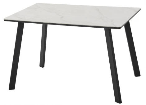 Стол ТИК ТАК 120 цвет ОНИКС, керамика / Черный каркас M-City 64587