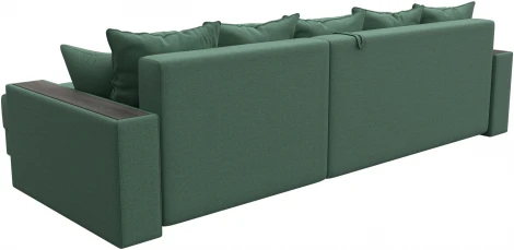 Диван угловой с декором и полкой Лига-050 НПБ Лига Диванов (Рогожка) арт.128590