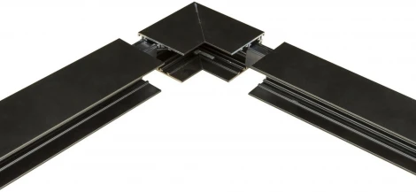 Коннектор для накладных магнитных шинопроводов, 35мм. угловой, вертикальный. UBX-MS22/35 BLACK