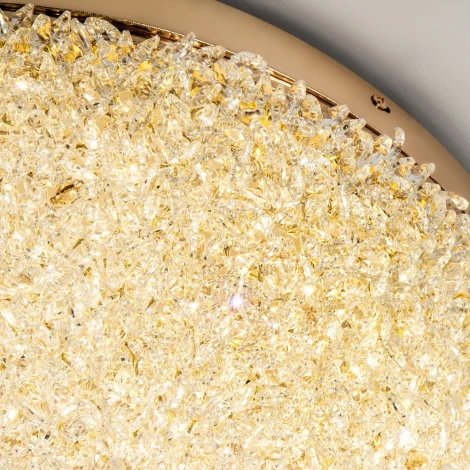 Потолочная люстра светодиодная хрустальная с пультом с регулировкой цветовой температуры и яркости Modelux MODELUX ML.2320.500 GD