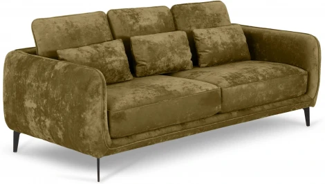 Диван Amsterdam трехместный ОГОГО (арт.786595), (Ткань,Велюр/Коричневый)