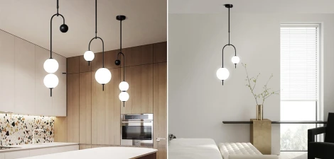 Подвесной светильник (люстра) Balance Beads Libra ImperiumLoft 40,2704 (148160-22) (LED, 220V, шар)