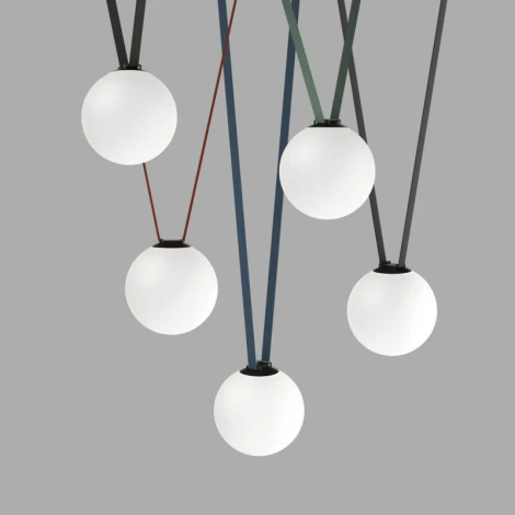 Трековый светильник низкоковольтный для ременной системы LED 48V Denkirs Belty Orb DK5554-BK (шар)