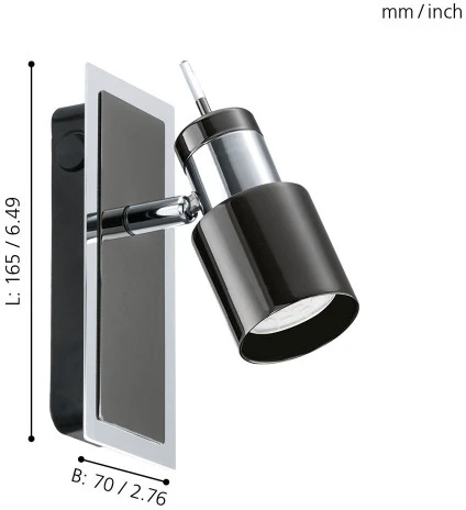 Спот Eglo Davida 1 30832 (220V, выключатель, круглые)