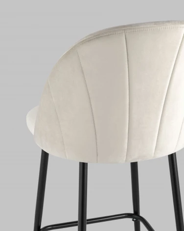 Стул полубарный Логан SN велюр бежевый Stool Group УТ000042210