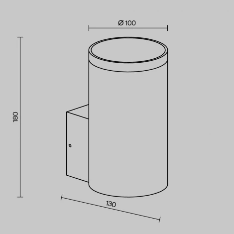 Уличный настенный светильник Outdoor O514WL-L15B3K