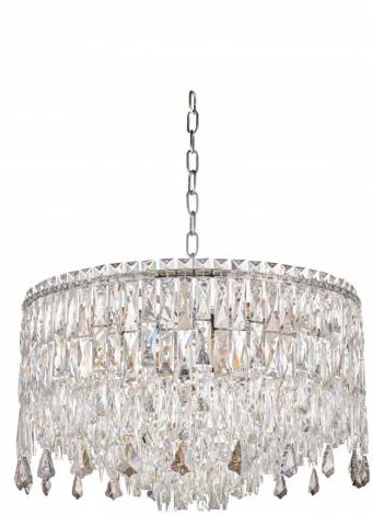 Подвесная люстра Fluorite The Empress FL1062-14P (220V, хрусталь, на цепи, круглые)