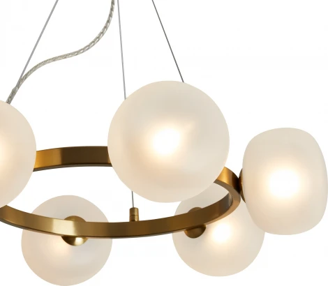 Подвесной светильник Freya Donuts FR5444PL-06BS (220V, на тросе, круглые)