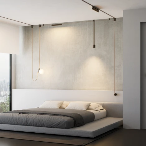 Трековый смарт-светильник для низковольтного шинопровода Novotech Easy 359472 черный с двумя режимами работы LED 6W 24V 3000-6000K (умный дом - Алиса, Tuya Smart, круглые)