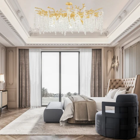 Потолочная люстра на штанге Arte Milano Milano-1 23111.1200.18.G9.D GD (220V)