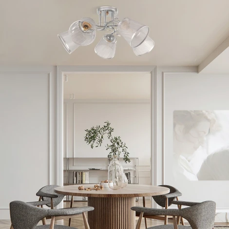 Потолочная люстра на штанге Arte Milano Napoli-6820 337646/5 CR (220V)