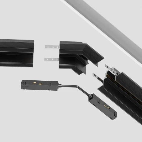 Угол-соединитель 135° Gravity встраиваемый черный (магнитный) Maytoni Technical TRA010CLO-42B