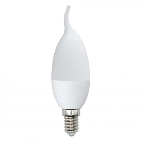 Лампа светодиодная, матовая, дневной белый свет 6500K Volpe Norma LED-CW37-7W/6500K/E14/FR/NR