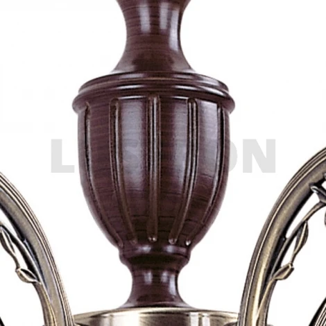 Подвесная люстра N-Light 837 837-05-03 красное дерево+бронза