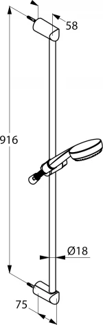 Душевой гарнитур Kludi Logo 3S 6839005-00
