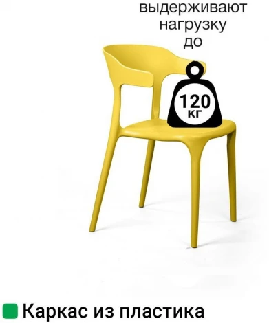 Стул Top Concept Leo, первичный пластик желтый