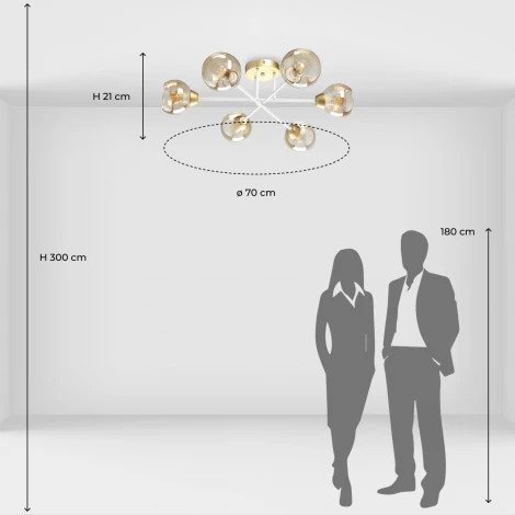 Потолочная люстра на штанге De City Вита 220013606