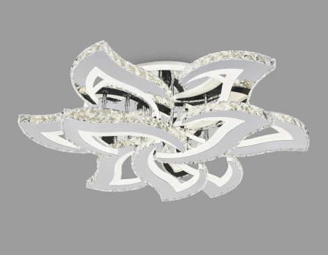 Потолочная люстра с пультом, на штанге, светодиодная Ambrella ACRYLICA FA1725