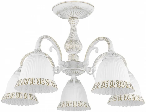 Потолочная люстра на штанге Arte Milano AM347410 347410/5 WT+G (220V)