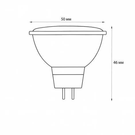 Лампа светодиодная, диммируемая, форма «JCDR», матовая, белый свет 4000K Volpe OPTIMA DIM LED-JCDR-7W/4000K/GU5.3/FR/DIM/SLS