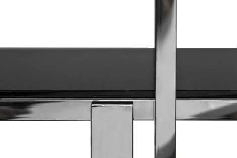 Стеллаж Garda Decor 13RXSH3052-SILVER (Хром/Хром,Черный)