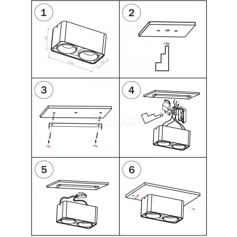 Накладной точечный светильник Lightstar Monocco 052326 (LED, 220V, IP65)