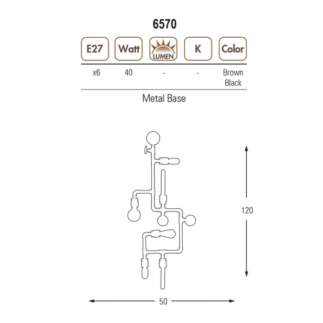 Настенный светильник Ozcan Труба 6570,04