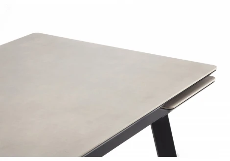 Кухонный стол Notta Норман 140(200)х80 carmen light grey / черный