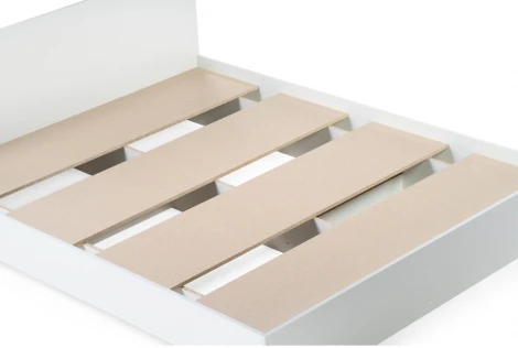 Двуспальная кровать Woodville Адайн 160х200 белое дерево / белое дерево 507382