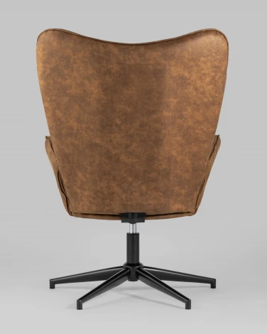 Кресло Stool Group Ирис вращающееся коричневое УТ000005619