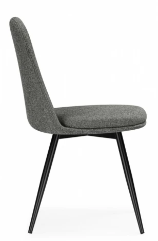 Обеденный стул Woodville Texas (Металл, Рогожка/Черный) арт.15884