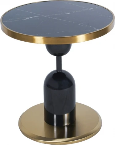 Кофейный столик Gloria диам.50см x 54см, чёрный, металл Bradexhome арт.FR 1041