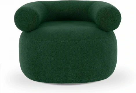 Кресло Tirella вращающееся ОГОГО (арт.833533), (Искусственный мех/Зеленый)