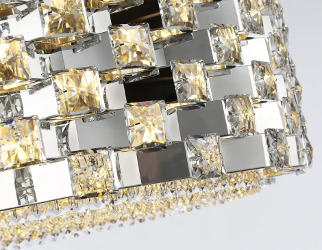 Подвесная люстра с хрусталем Ambrella High Light LH41006 (220V, на цепи, круглые)