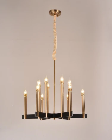 Подвесная люстра Alfa Light F1724-25 (220V, на цепи, свеча)