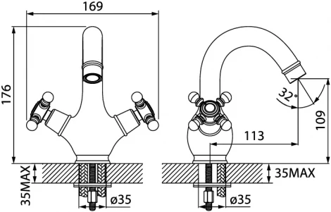 Смеситель Iddis Sam SAMBR00i01 для раковины