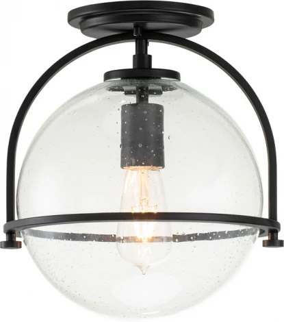 Потолочный светильник круглый Hinkley Somerset QN-SOMERSET-F-C-BK (220V, шар)